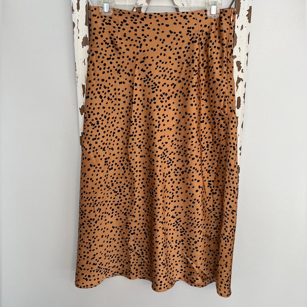 Nasty Gal Leopard Print Midi Skirt Size 4